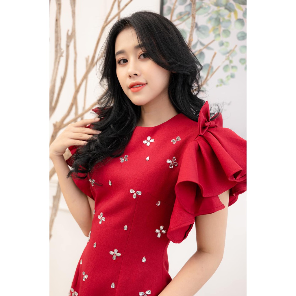 Đầm dự tiệc, dạo phố đính đá tay cánh tiên xinh xắn - WILLI Dress