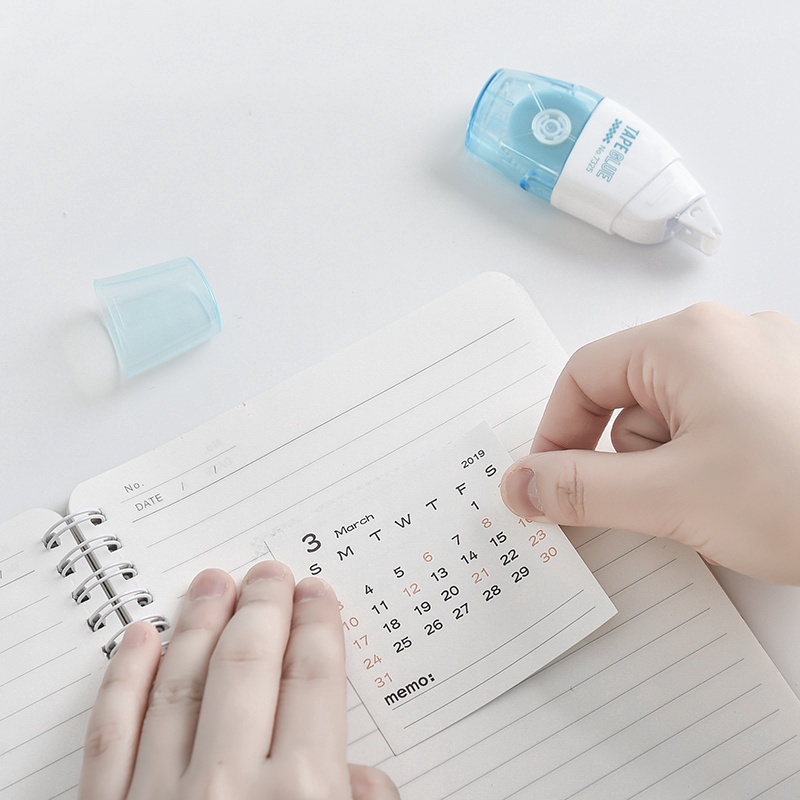 Băng Keo Hai Mặt 6mm*8m Dùng Trang Trí Sổ Tay/Nhật Ký