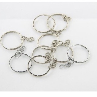 10 móc chìa khóa viền gợn sóng 23/25/28mm