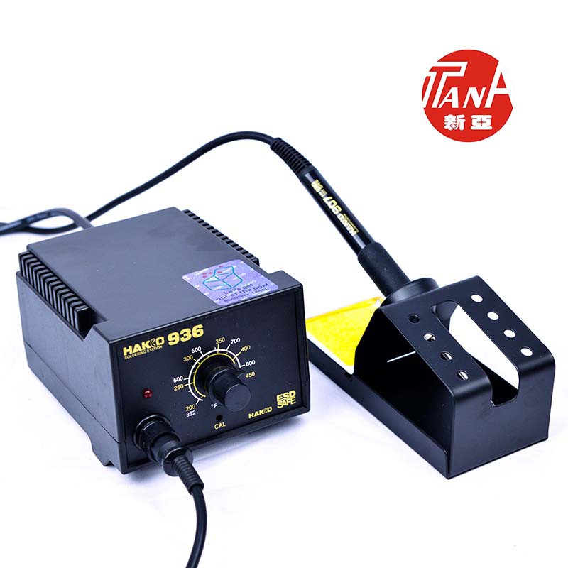 Trạm hàn, Máy hàn điều chỉnh nhiệt độ HAKKO 936 ESD (Tặng 3 miếng xốp lau mỏ hàn) - HÀNG CHÍNH HÃNG