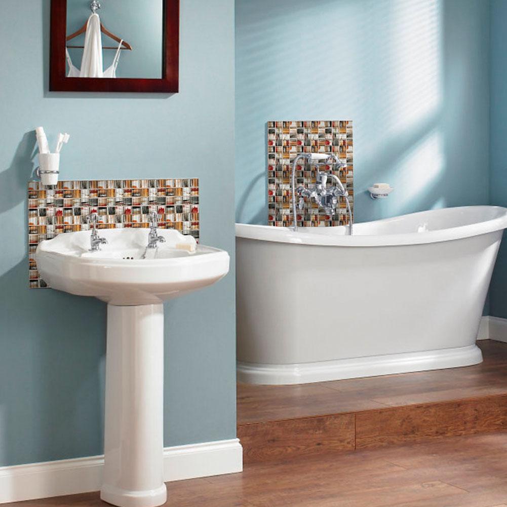 Sticker Dán Tường Chống Thấm Nước Tự Dính Họa Tiết Mosaic Trang Trí Nhà Bếp/Phòng Tắm