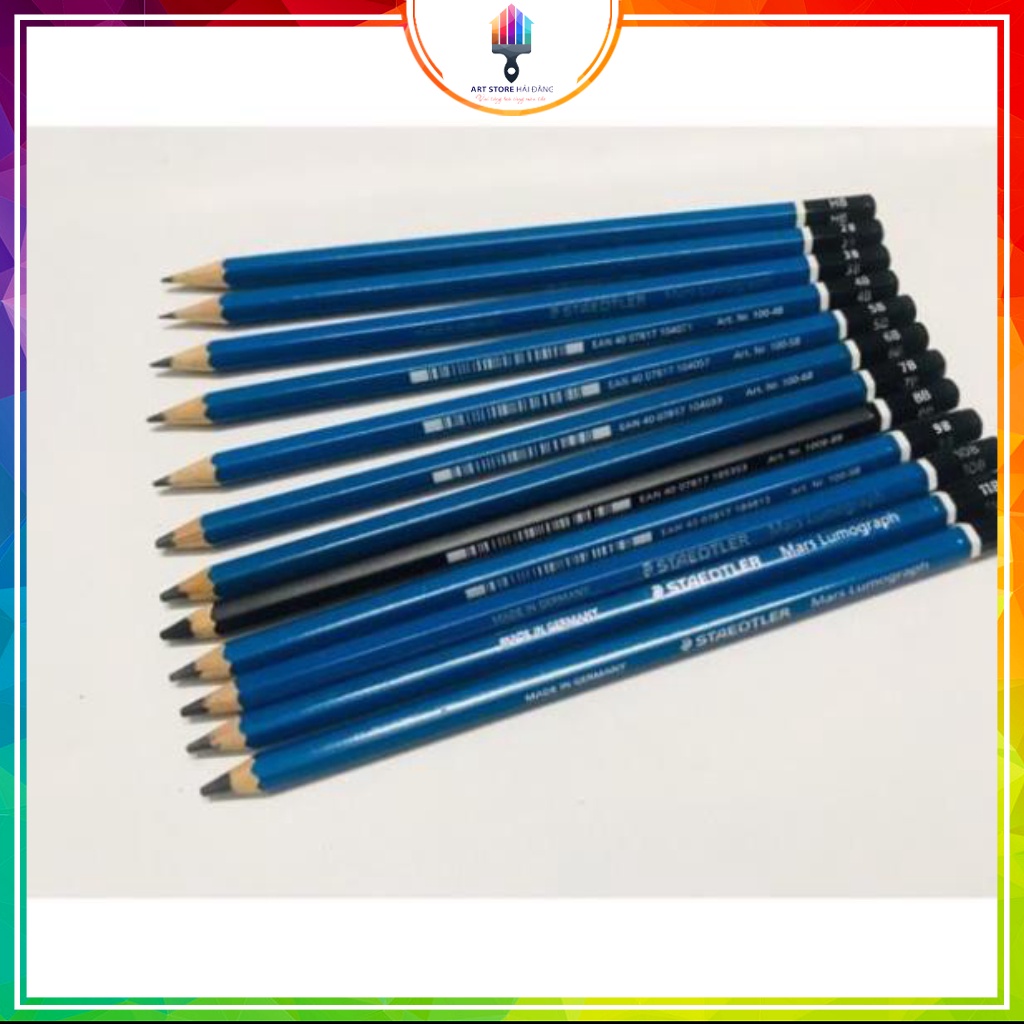 CHÌ STAEDTLER(CHỌN B TỪ HB ĐẾN 12B)