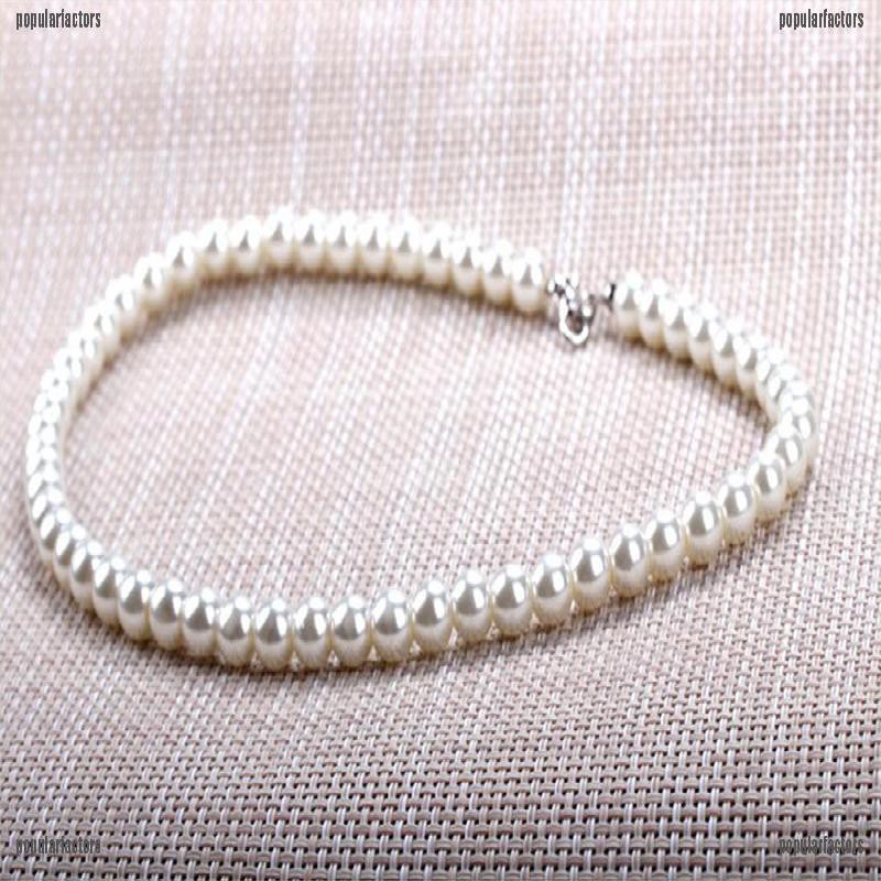 Vòng cổ chuỗi hạt ngọc trai giả thời trang 8mm