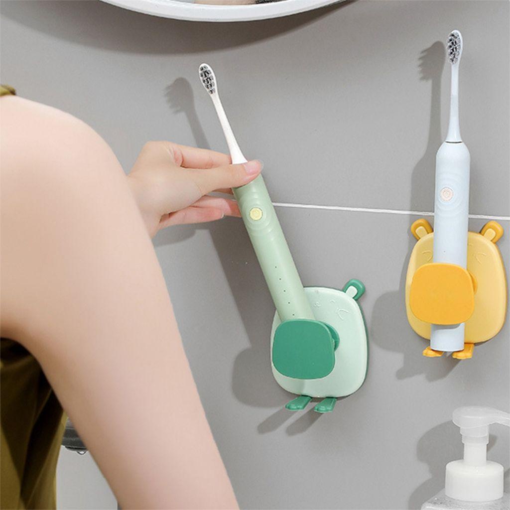 YIYU Giá Đỡ Bàn Chải Đánh Răng Gắn Tường Chống Thấm Nước Bằng ABS Tiết Kiệm Không Gian Tiện Lợi Dành Cho Bàn Chải Điện TYLER1
