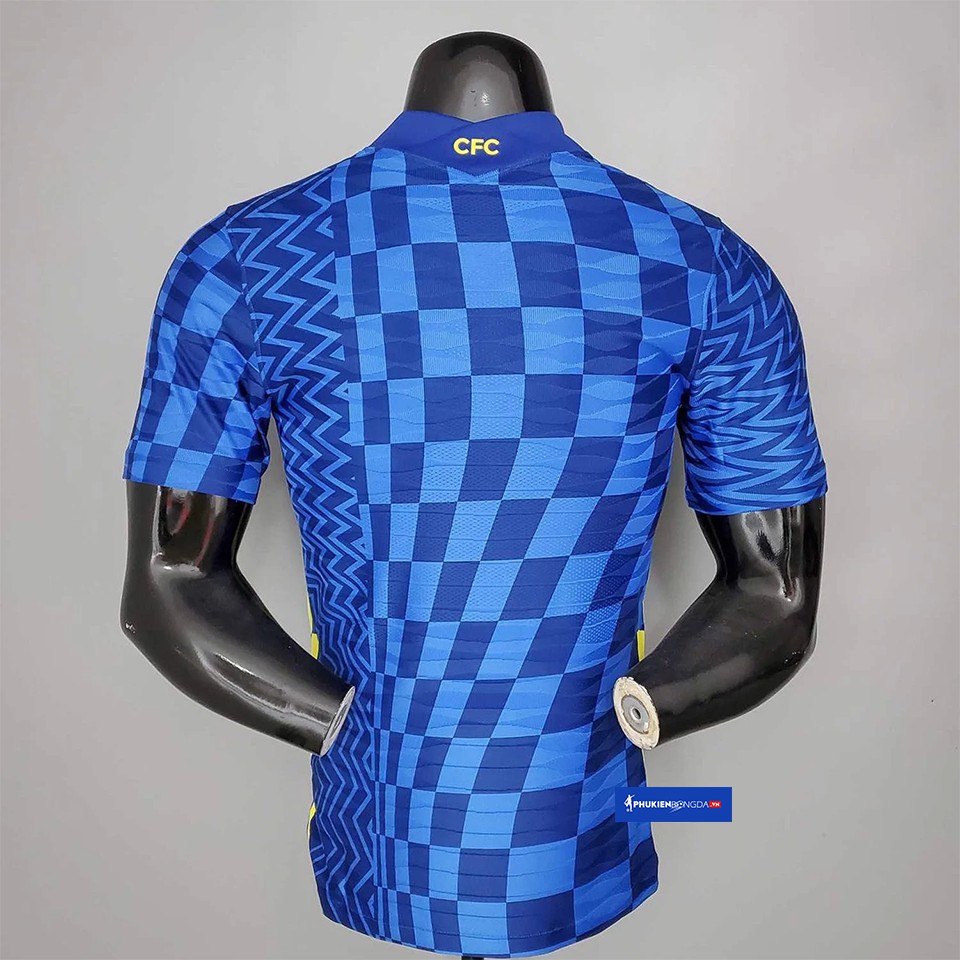 Áo Chelsea xanh sân nhà 2021-2022 bản Body Fit Player SF cao cấp