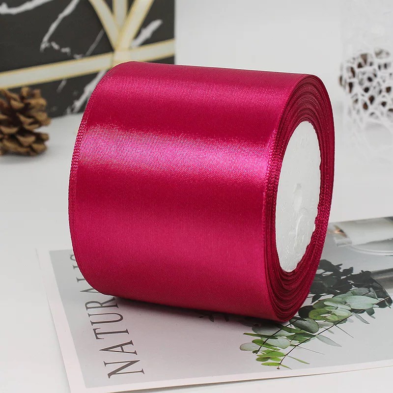 [Bán lẻ giá sỉ]Ruy băng satin lụa  bo viền bản lớn 80mm cao cấp, ribbon, ruybang trang trí