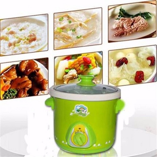 Nồi Nấu Cháo Chậm Đa Năng 2,5L Bảo hành 12 Tháng ( màu Xanh)