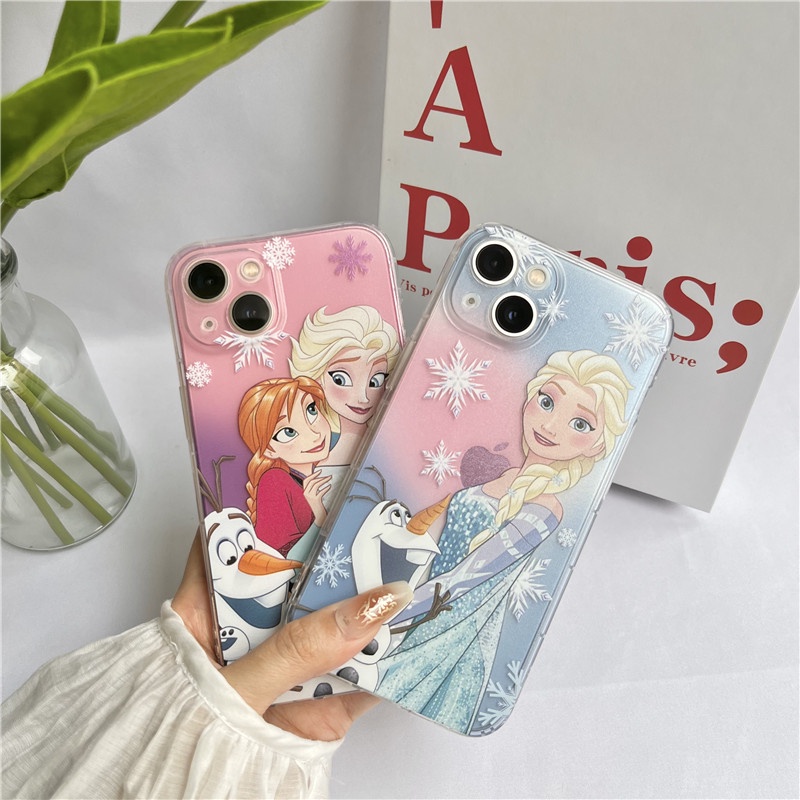 Ốp điện thoại mềm hình Frozen thích hợp cho Iphone 13/12/11 pro max 7/8+ 13pro xr/xs max 12mini