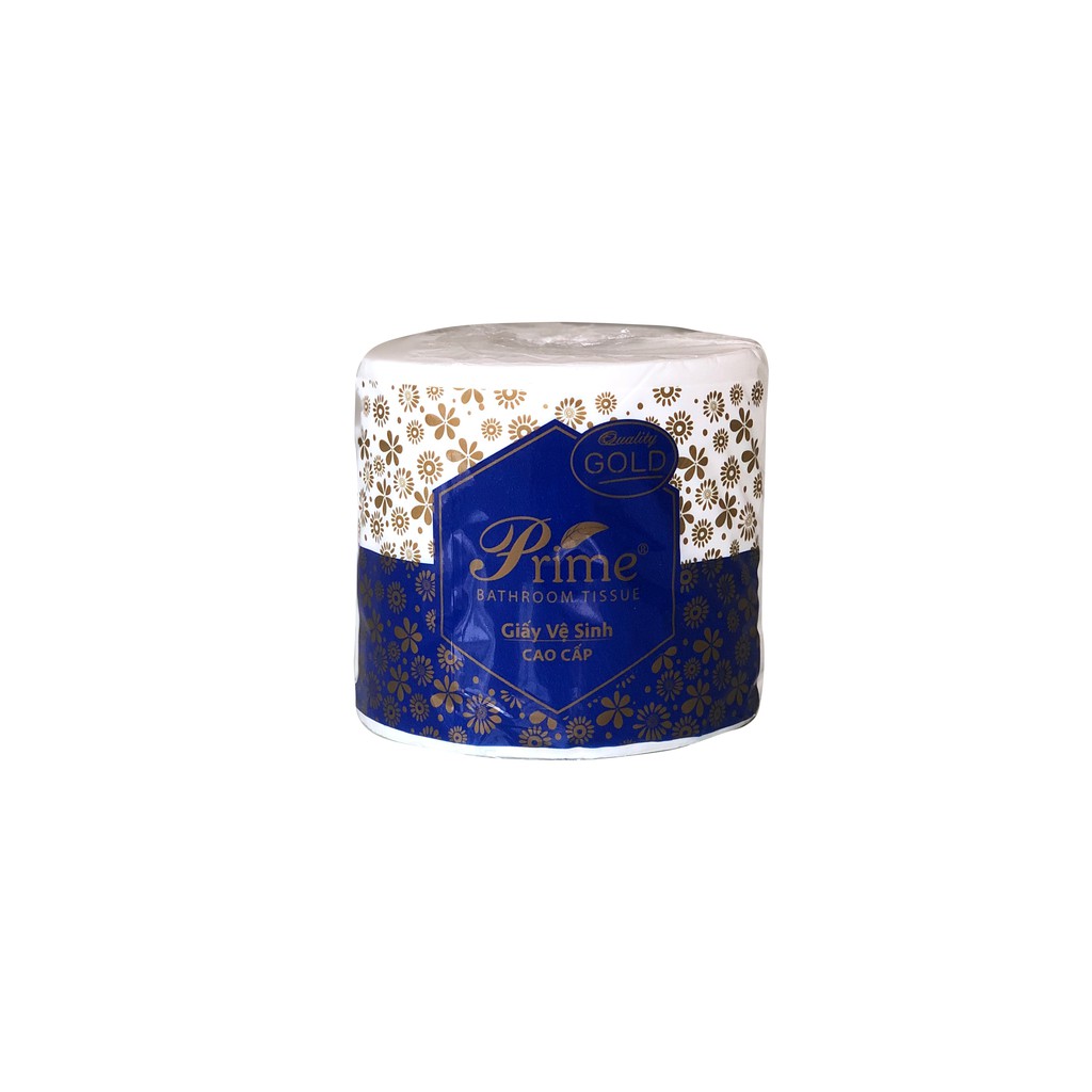 GIẤY VỆ SINH PRIME 10 cuộn 3 LỚP CÓ LÕI, SIÊU DAI, màng nhũ
