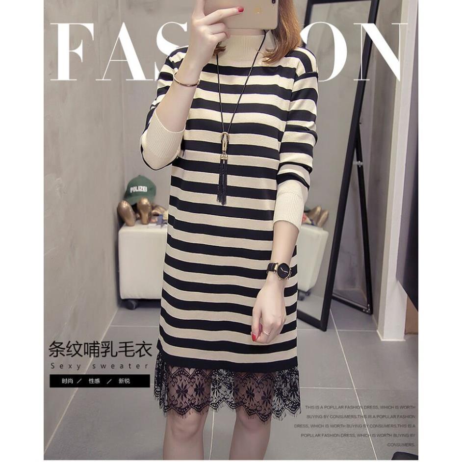 Váy cho con bú _ dáng suông _ chất len siêu đẹp _ sau sinh cho con ti MNg