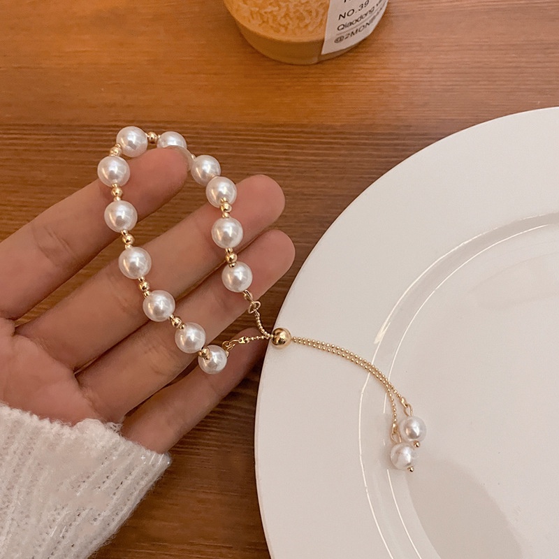 Vòng Tay Ngọc Trai Nước Ngọt Thời Trang Cho Nữ