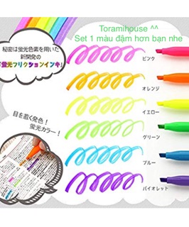 Bút dạ quang Frixon Pilot xoá được (set 6 cây)