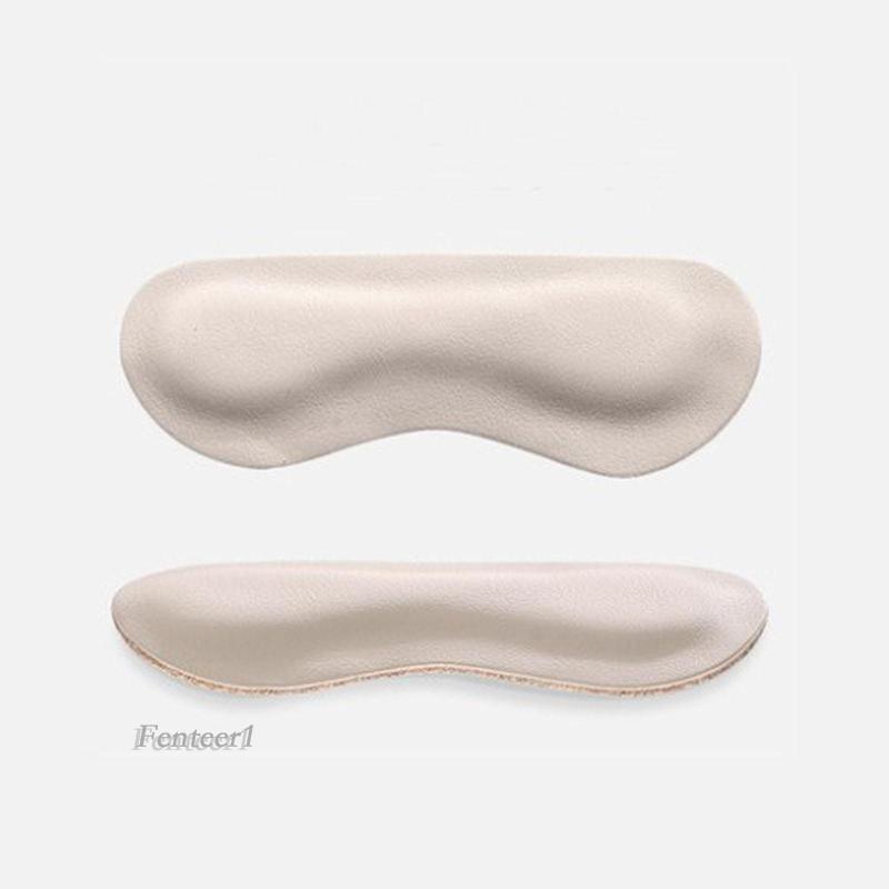 [Fenteer1] 6 Cặp Miếng Lót Gót Giày Cao Gót Bằng Da PU Mềm Chống Trượt
