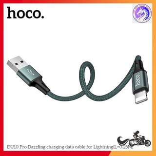 Cáp Sạc Nhanh 3.0A Dài 0.25M  Cho đt IPHONE Dây Dù HOCO DU10 PRO
