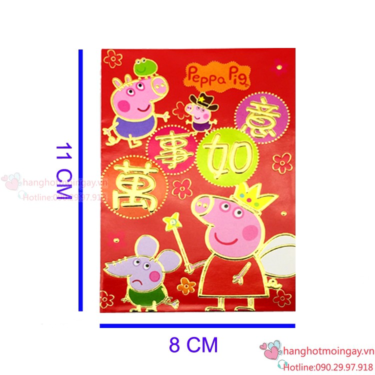 combo 6 bao lì xì Peppa Pig LX48