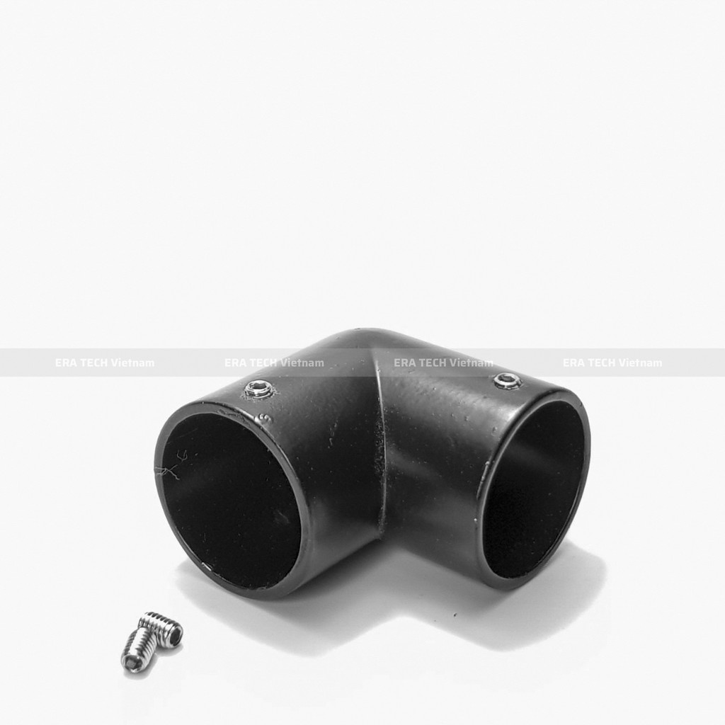 Combo 4 Cút nối góc chữ L; rắc co ống tròn; cút nối ống inox, ống sắt KN125 phi 25mm