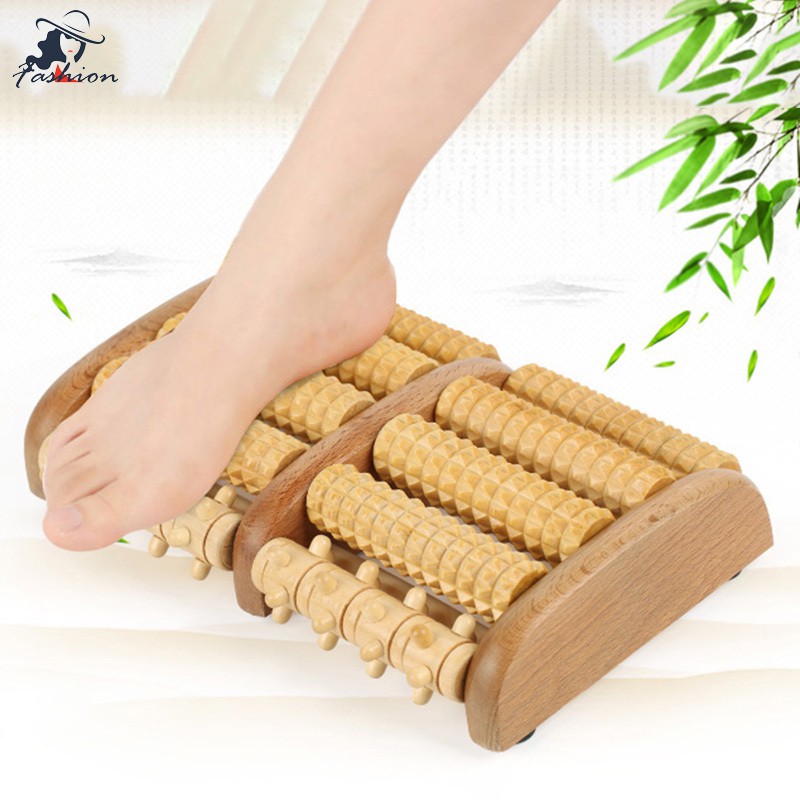 Bàn lăn massage chân bằng gỗ giảm đau gót chân hiệu quả tiện dụng