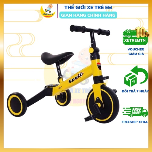 Xe Chòi Chân Cho Bé Đa Năng SPORT 3 in 1 Xe Chòi Chân Thăng Bằng cho bé từ 1-5 tuổi