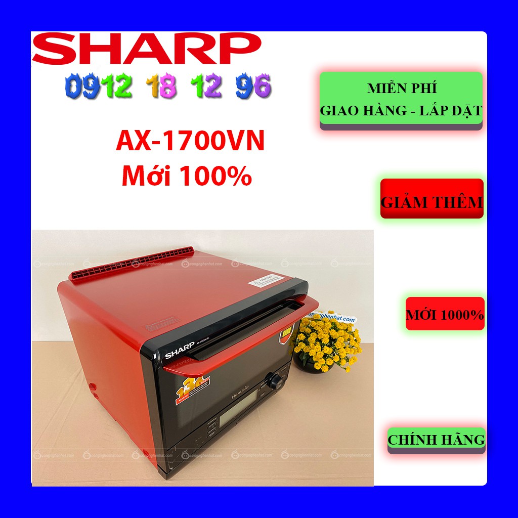 FREESHIP - Lò vi sóng hơi nước Sharp 31 lít AX-1700VN