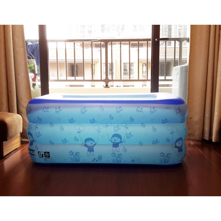 Bể phao bơi bơm hơi Summer sea  2m1 (Tặng kèm bơm điện WENBO) (đơn hàng từ 99K FREESHIP)