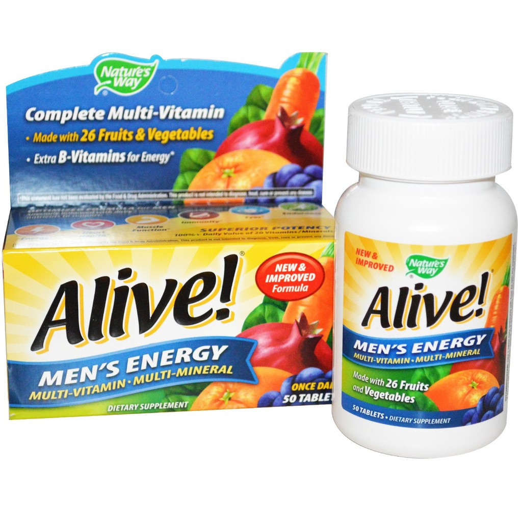 Vitamin bổ sung cho Nam giới Alive men Energy 50 viên