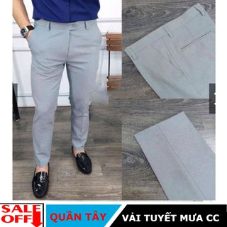 [SALE OFF] Quần tây âu Nam công sở cao cấp màu ghi sáng