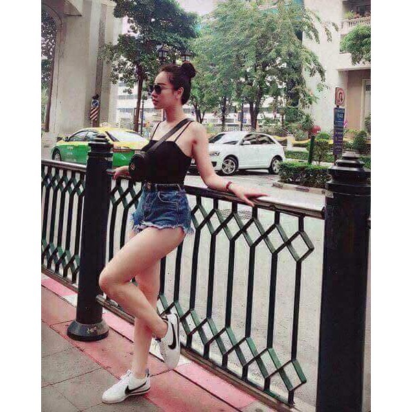 Áo 2 dây sợi bún, croptop hai dây chất bozip tàu co dãn 4 chiều dưới 52kg - Lyza Store | BigBuy360 - bigbuy360.vn