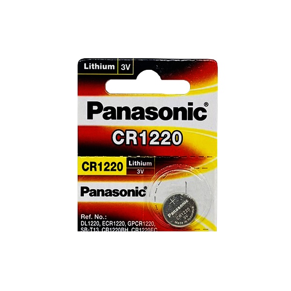 Pin CR1220 Panasonic lithium 3V vỉ 5 viên chính hãng