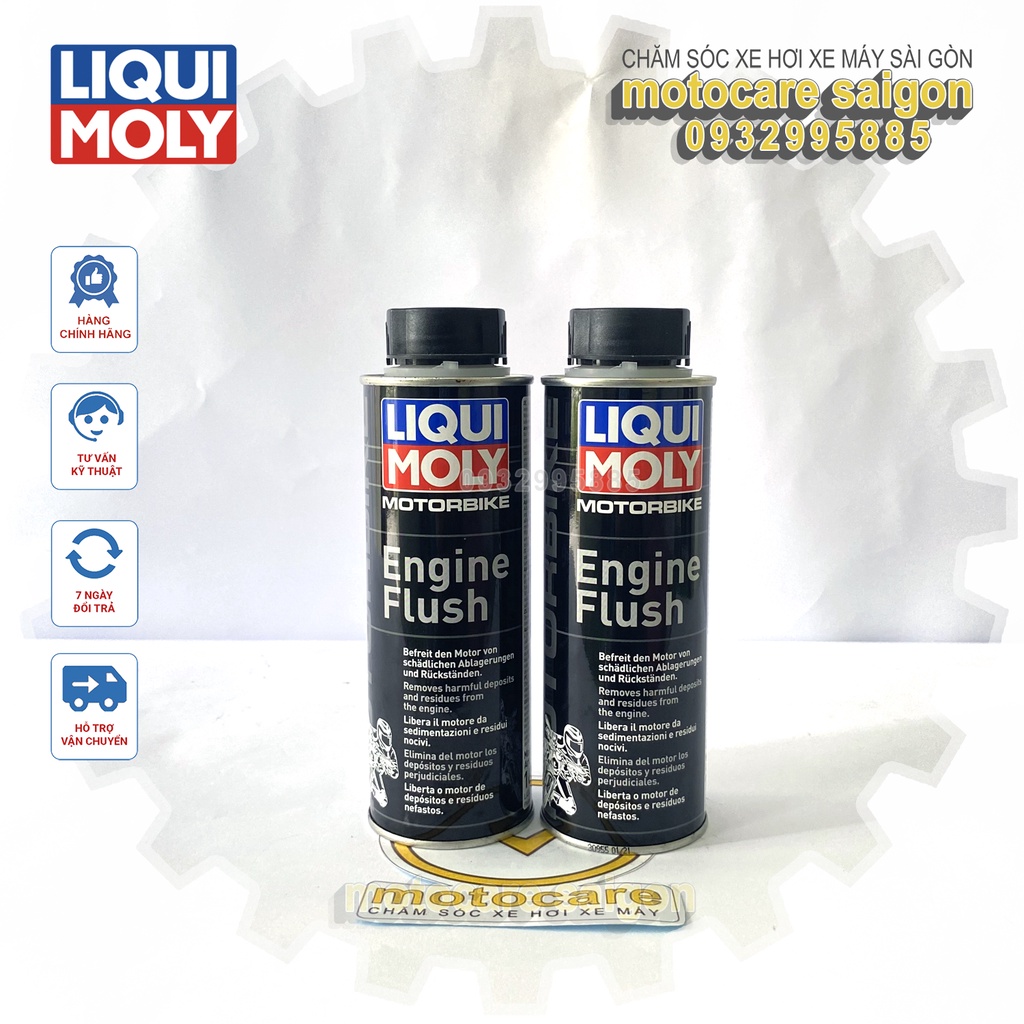 Phụ Gia Súc Rửa Động Cơ Liqui Moly Motorbike Engine Flush 250ML 1657 Made in Germany