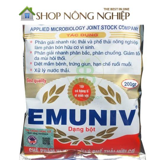 Chế phẩm vi sinh EM dùng ủ phân cá, xử lý rác thải hữu cơ 200gr