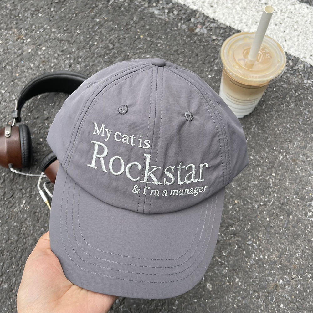 Mũ Lưỡi Trai Mềm Thêu Chữ my catis rockstar 22