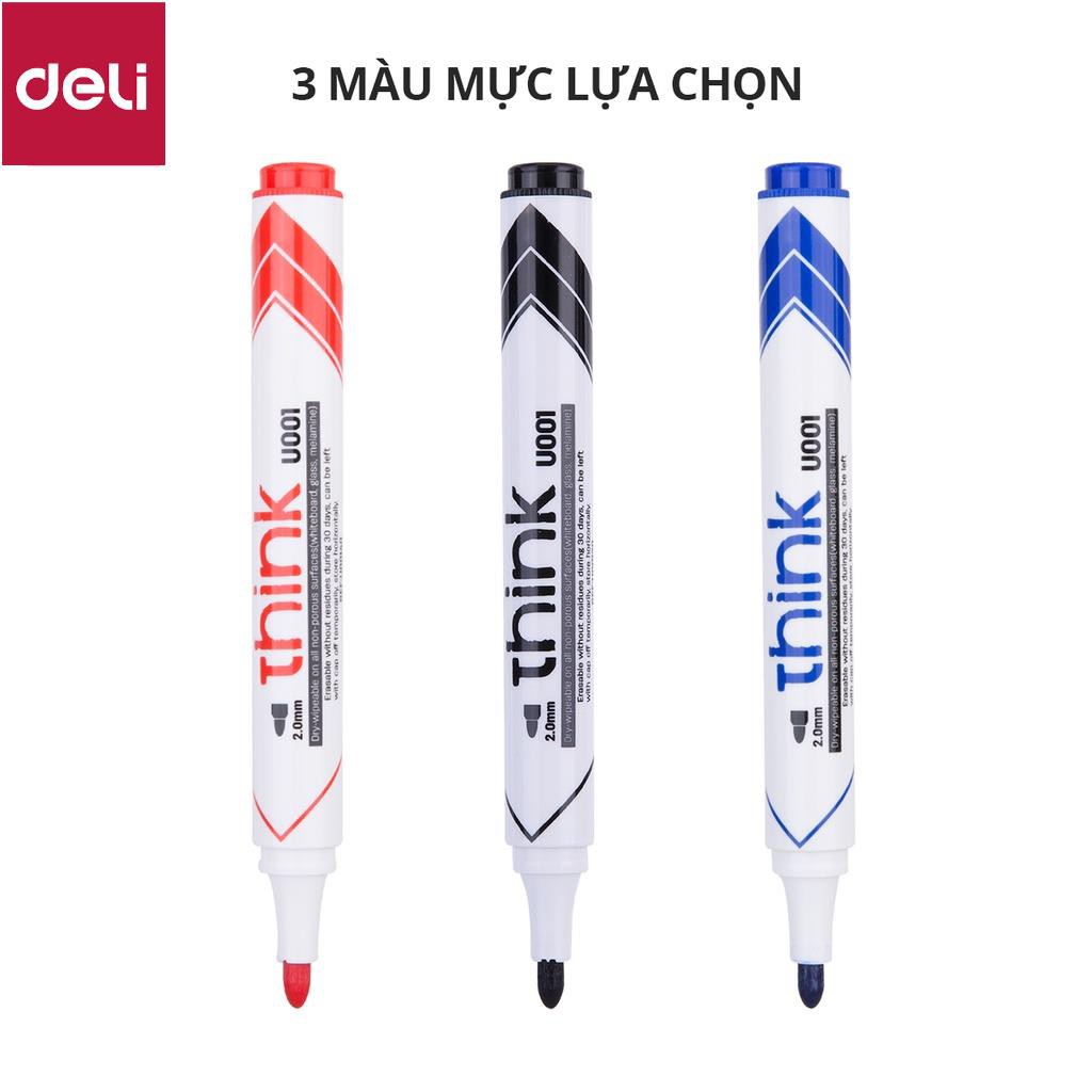 Bút dạ viết bảng Deli - xóa được - Mực xanh/đen/đỏ - 1 chiếc – EU00120/ EU00130 / EU00140 [Deli]