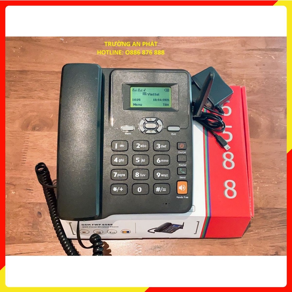 Điện Thoại Bàn Lắp Sim Huawei ETS 6588 Lắp Mọi Loại Sim Di Động, Gphone, HomePhone.