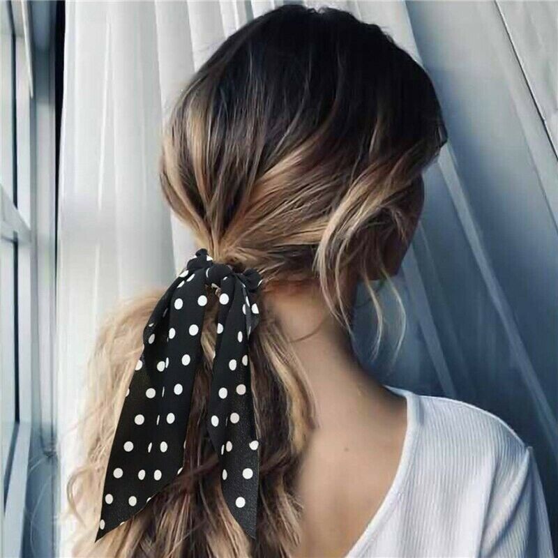 Dây Buộc Tóc Thắt Nơ Họa Tiết Hoa Phong Cách Boho Hàn Quốc Cho Nữ