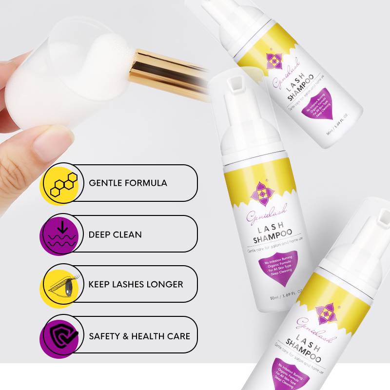 Nước rửa lông mi nối nâng lông mi tạo bọt không gây kích ứng 50ml