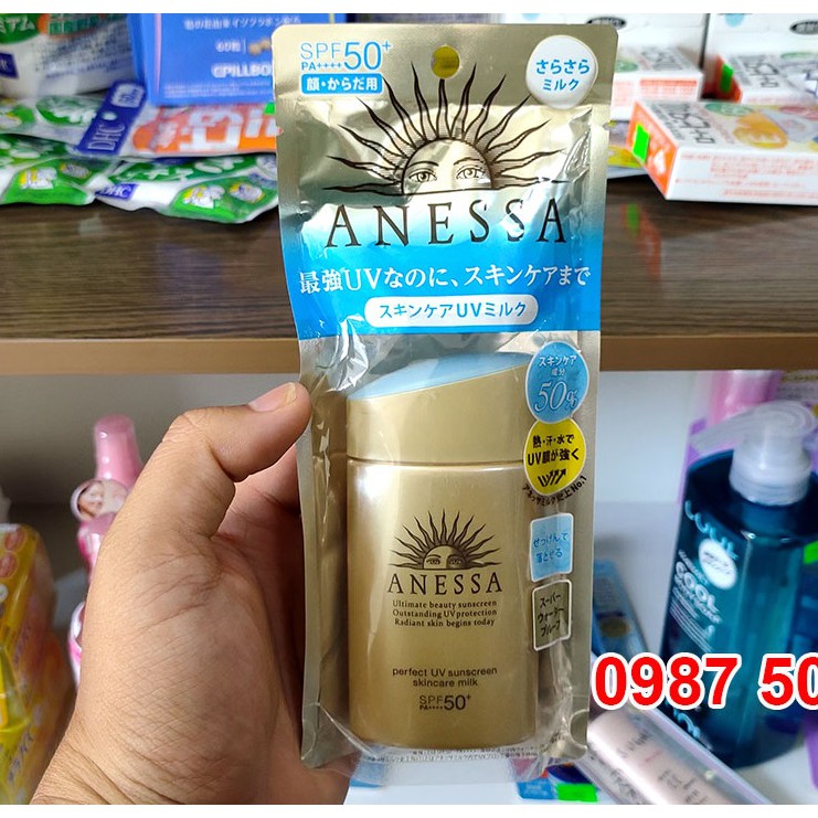 Sữa Chống Nắng Anessa Perfect UV Sunscreen Skincare Milk Bảo Vệ Hoàn Hảo Spf50+ Pa++++ (60ml)