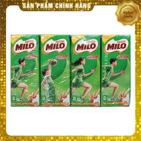 Lốc 4 Hộp Sữa Milo Lúa Mạch 180ml