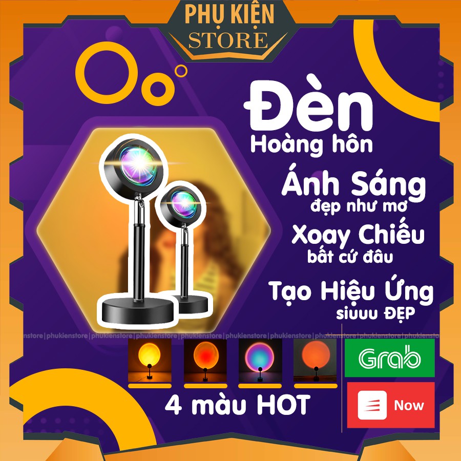 Đèn Led Tiktok 4 Màu Hoàng Hôn, Cầu Vồng, Mặt Trời, RainBow Hot Tiktok 2021 LiveStream, Quay Phim, Chụp Hình