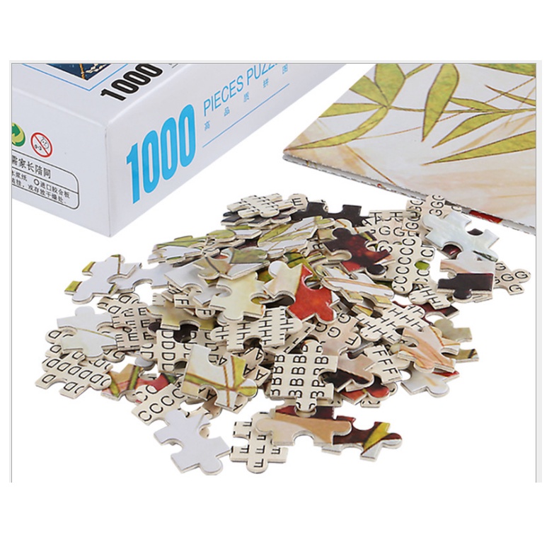 Tranh Xếp Hình 1000 Miếng Gỗ, Jigsaw Puzzle 1000 Pcs, Tranh Ghép Hình Dành Cho Người Lớn Và Trẻ Em, Kích Thước Lớn