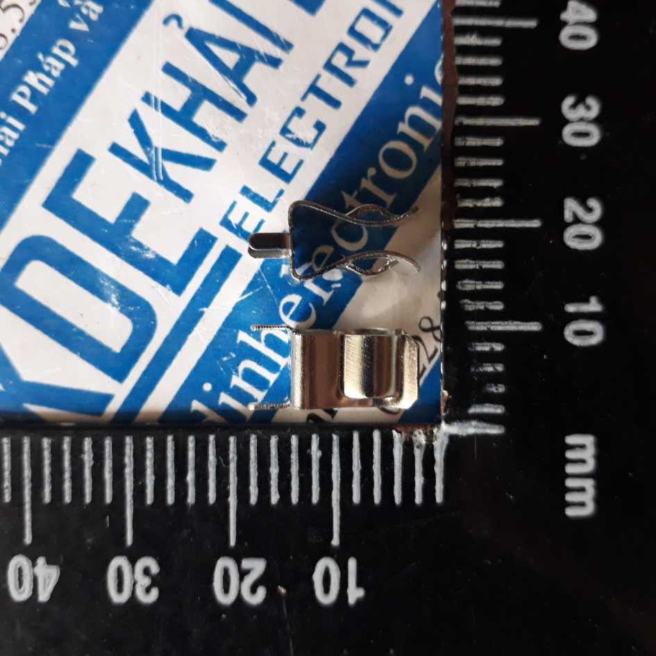 20 cái đế sắt cầu chì tròn, cầu chì thủy tinh, rời, đơn, loại 6x30mm kde2784