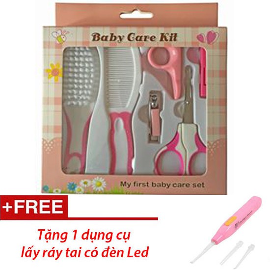 Combo dụng cụ chăm sóc móng cho bé Baby Care Kit  - Tặng dụng cụ lấy ráy tai có đèn