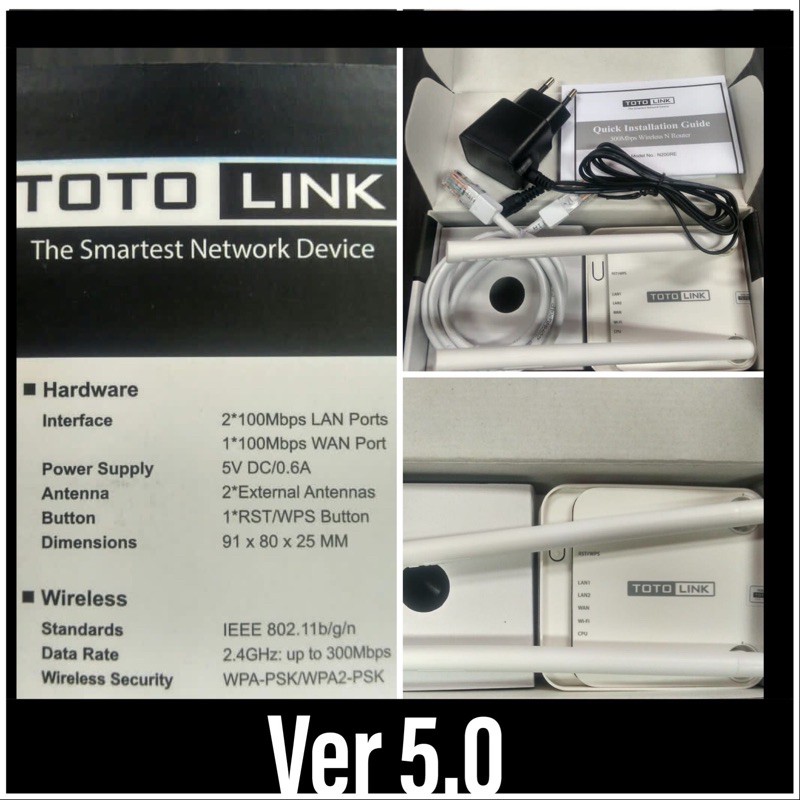 Bộ Định Tuyến Không Dây Trong Nhà Totolink N200re Ver 5