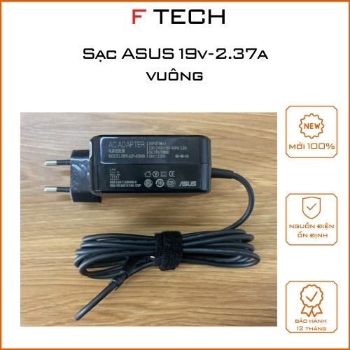 Sạc Laptop Asus 19V-2.37A 45W Vuông zin Asus x540s X540l X541U X200 X200CA Q200 Q200E E402MA E403sa S200 S200E  VivoBook