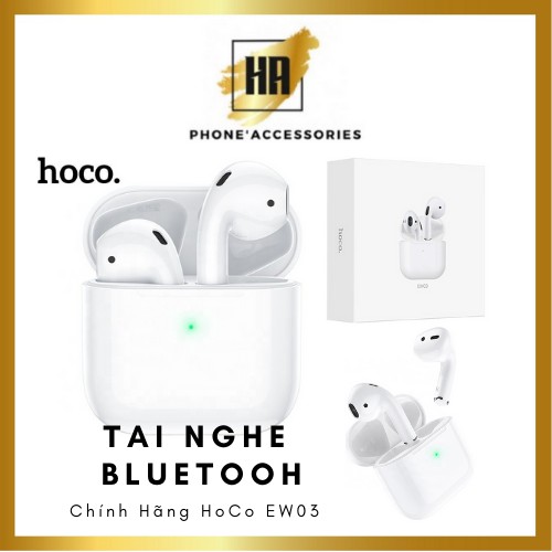Tai nghe bluetooh hoco ew03 / dew03 pro / , hỗ trợ mic cảm ứng tws, tai chống ồn nghe nhạc hay phukienhuonganh