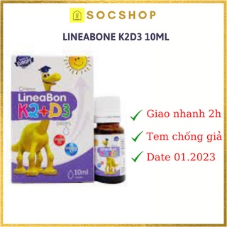 Lineabon d3k2 vitamin d3 k2 mk7 vitamin d3 drop vitamin d3 cho trẻ sơ sinh lọ 10ml