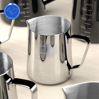 Ca đánh sữa có vạch đong inox