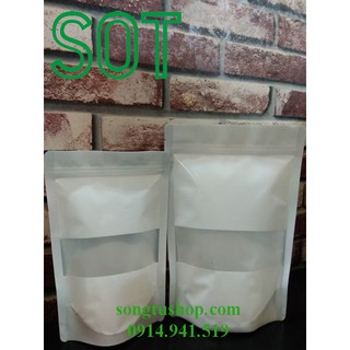1KG Túi zip sữa cửa sổ