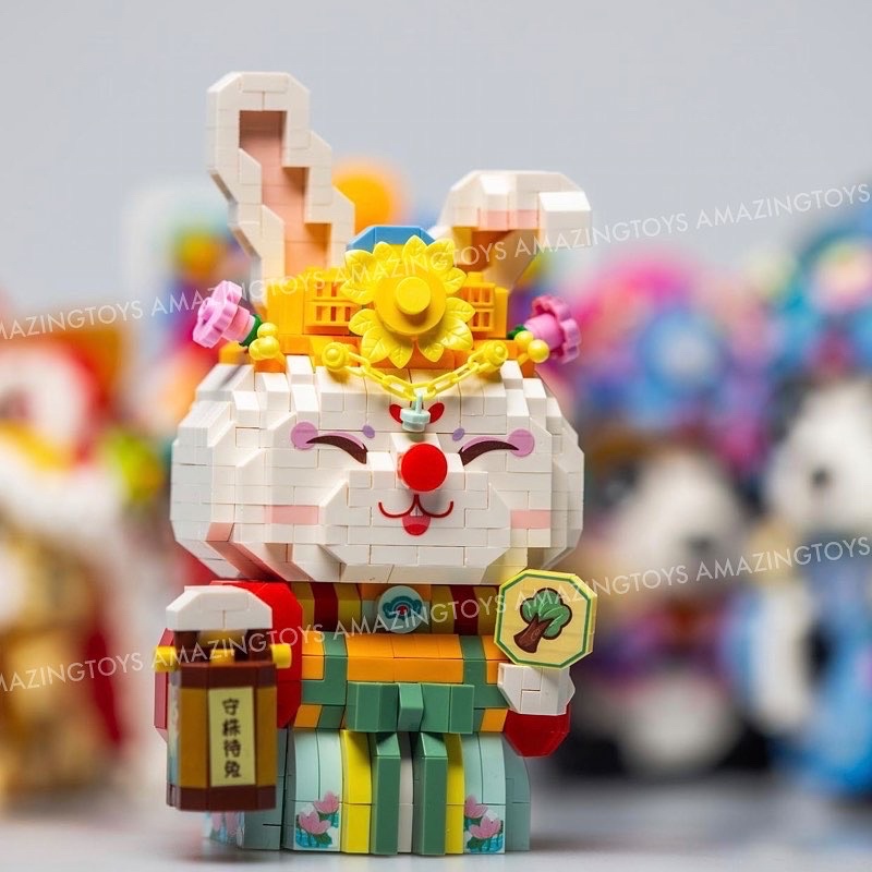 Mô hình lắp ráp Linh Vật Trung Hoa may mắn, dễ thương, trưng bày