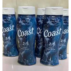 SỮA TẮM GỘI 2 IN 1 COAST HAIR & BODY WASH 532ML USA