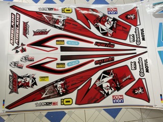 Tem rời xe airblade 2016 king drag đỏ đen
